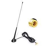 Eightwood DAB DAB+ Antenne Autoradio SMB Antenne (KFZ Magnetfußantenne) mit Antenne Extension Kabel RG174 300cm für Digitalradio Empfang Blaupunkt Beat TechniSat Pioneer Sony Kenwood Alpine MEHRWEG