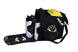 Driver13 ® Skischuhtasche Skistiefeltasche mit Helmfach für Hart Softboots Inliner und Bootbag Tasche schwarz