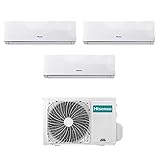 Hisense Klimagerät Trial Split Inverter New Comfort 9000 + 9000 + 12000 9 + 9 + 12 BTU A++ 3AMW58U4SZD1