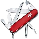 Victorinox Taschenmesser Hiker (13 Funktionen, Holzsäge, Phillips-Schraubendreher, Zahnstocher) rot