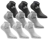 PUMA Sneakersocken 18 Paar Pack Statement Edition - Damen und Herren - anthracite grey - Gr. 43-46