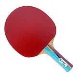 GEWO Tischtennisschläger Smash konkav mit den 2.0 mm ITTF, Rot/Schwarz, One Size