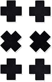 Iris & Lilly Damen Klebe-BH, 9er-Pack, Schwarz (Black), One Size, Label: One Size