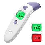 HYLOGY Fieberthermometer, Multifunktions Infrarot Thermometer, Berührungsloses Stirnthermometer Baby, Baby Fieberthermometer,Fieberalarm LCD-Bildschirm und Sofortige Genaue Ablesung