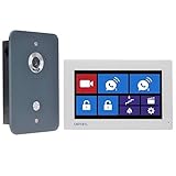 4 Draht Video Türsprechanlage Gegensprechanlage 7'' Monitor, Außenstation in Anthrazit mit oder ohne WLAN Schnittstelle, Farbe: Ohne, Größe: 1x7'' Monitor