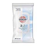Sagrotan 2in1 Desinfektions-Tücher, für Hände und Oberflächen, 1er Pack (1 x 40 Stück)
