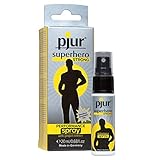 pjur superhero STRONG performance spray - Hochkonzentriertes Verzögerungsspray für Männer - Ingwer-Extrakt für längere Performance (20ml)