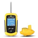 MKNzone 1 pc FFW1108-1 Portable Wireless Echolot Sonar Sensor Tiefenmesser, praktische Angelgeräte Zubehör Fishfinder