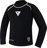 RDX Saunaanzug Neopren MMA Kompressionsunterwäsche Rash Guard Thermoshirt Top Sweatshirts, Herren, schwarz, X-Large