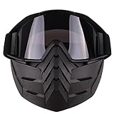 BANDRA Taktische Maske Schutzbrillen Halbe Gesichtsmaske für Airsoft Paintball Nerf CS