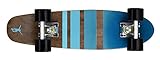 Ridge Unisex-Adult Cruiser Maple Holz Mini Number Three Skateboard, Schwarz, 56 cm