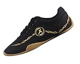 Shaoyao Unisex Kung Fu Schuhe Kampfsportschuhe Atmungsaktiver Komfort Chinesische Gummisohle Wushu Yoga Tai Chi Kampfkunst Schwarz 43