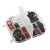 Meister Dichtungsring-Sortiment 383-teilig - Gummidichtungen, Fiberringe & O-Ringe im Set - Zur Anwendung im Sanitärbereich - Trinkwasser ungeeignet / Dichtungselemente / Dichtringe / 8910090