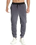 MODCHOK Herren Hosen Jogginghosen Freizeithosen Sporthosen Sweatpants Trainninghose Jogger 4 Hellgrau S