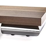 Möbelfuß India II Sofafuß Schrankfuß/Chrom poliert / 150 x 150 x 50 mm von SO-TECH