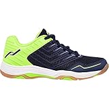 Pro Touch Rebel 3 Volleyball-Schuh, Navy/Green Lime, 39 EU