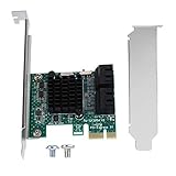 Yosoo Health Gear Sata 3.0 Erweiterungskarte, Pci-e-zu-sata3.0 Adapter, 4-Port Pcie-zu-sata 3.0-erweiterungscontroller Kartenadapter 6g