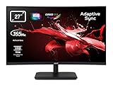 Acer ED270UP Gaming Monitor 27 Zoll (69 cm Bildschirm) WQHD, 165Hz DP, 144Hz HDMI, 1ms (VRB), 2xHDMI 1.4, DP 1.2, DP AdaptiveSync, HDMI VRR
