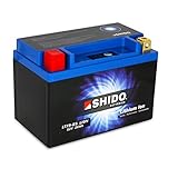 Motorrad Batterie Shido Lithium LTX9-BS / YTX9-BS, 12V/8AH (Maße: 150x87x105)