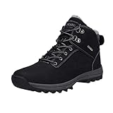 junkai Winterschuhe Schnee Stiefel Outdoor warm gefüttert Kurze Knöchel Männer wasserdicht Trekking Wanderschuhe Damen