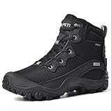 XPETI Dimo wasserdichte Wanderschuhe Damen Atmungsaktiv Trekkingschuhe Frauen rutschfeste Hikingschuhe Bergschuhe Outdoor Sports Wandern Schwarz EU 40