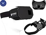 VR-PRIMUS® Cardboard, VR Brille geeignet für Smartphone & Handy z.B. Android,iPhone,Samsung,Huawei,LG,Plus,S7,S8,S9,7,8,9,X,p10,p20,G6 bis 6.0 Zoll.Mit Nasenpolster,Kopfband & Google Cardboard Apps
