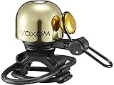 Voxom Klingel KL20 für 22, 2-31, 8mm Lenker, O-Ring Befestigung, Messing, Gold, N+1-B724BPQ Klingeln & Hupen, m