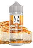 V2 Vape Shake and Vape Käsekuchen | 20ml hochdosiertes Aroma-Konzentrat zum mischen mit Base für E-Liquid | Longfill, zum direkt dampfen, keine Reifezeit | 0mg nikotinfrei
