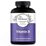 Dr. Heilmann - Vitamin B Komplex hochdosiert - 180 Kapseln mit 500 µg Vitamin B12 pro Tagesdosis - auch für Sportler sehr gut geeignet - vegan, glutenfrei, laktosefrei, ohne Zusätze