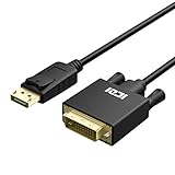 ICZI DisplayPort auf DVI Kabel 3m, Vergoldet 1080P HDTV DP auf DVI Verbindungskabel für HDTV, Projektoren und Monitore