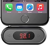 FM Transmitter, 3.5mm Car FM-Transmitter Aux Auto mit Display Musik Empfänger für iPhone 6/5/4, iPad, iPod, Samsung