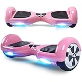 BEBK Hoverboard, 6.5' Self Balance Scooter mit 2 * 250W Motor, LED Lights Elektro Scooter (Pink)