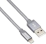 Kanex Premium Lightning Kabel (2m) in space gray [MFI zertifiziert] für Apple iPhone Xs/Xs Max/XR/X/5/5S/5C/SE/6/6S/6 Plus/6S Plus/7/8/7 Plus, iPad Pro/4/Air/Air 2/iPad 9,7' (2017)