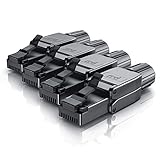 CSL - 4X Netzwerkstecker feldkonfektionierbar RJ45 CAT 6 CAT 7 CAT 8 - geschirmt 40 GBit/s 2000 MHz Ethernet werkzeuglos LAN Kabel - Crimpstecker Steckverbinder für Netzwerkkabel Verlegekabel