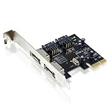 CSL - PCI-Express PCIe 2.0 Controllerkarte Schnittstellenkarte für SATA III eSATA III SSD HDD Laufwerke - 6Gbit s - 2X intern SATA 2X extern eSATA - ASMEDIA