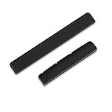 Dilwe Ukulele Brücke Sattel Set, Ebenholz Brücke Sattel & Mutter für 4 Saiten Ukulelen Musikinstrument Teile