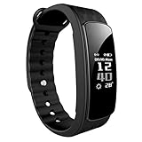 Lintelek Fitness Armband Fitness Tracker Uhr Smart Bracelet Smartwatch IP67 Wasserdicht Bluetooth 4.0 Pedometer Schrittzähler Schlaftracker Kalorienzähler für Android und iOS