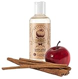 Erotik Massage-Öl mit winterlichem Duft von aphrodisierendem Zimt & Apfel (100ml) für Körper-Massagen, Paar-Massage & Intim-Massagen, von Venize