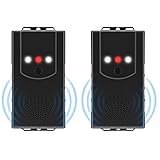 [2 Stück] Marderschreck Auto, Marderabwehr Marderschutz mit Ultraschall und LED-Blitzlichtfunktion, Anschluss an 12V Autobatterie/Batteriebetrieben/USB/ 3 in 1 Netzteil für Garage, Haus, Lagerhaus