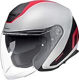 Schuberth M1 Pro Triple Jethelm Rot/Silber M (57)