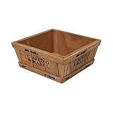 perfk 16 Typ Samen Kräuter Pflanzer Sukkulenten Topf Naturholz Aufbewahrungsbox Fall Fensterbank Box Pflanzentopf Handwerk Indoor Outdoor Hochzeitsdekor - Trapez # 5