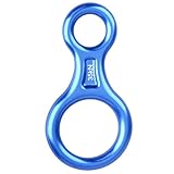 TRIWONDER 35KN Abseilachter, Abseilgerät Klettern 8 Descender für Seildurchmesser 8-13 mm (Blau)