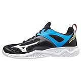 Mizuno Unisex Ghost Shadow Handballschuh, Black/White/Divablue, 42.5 EU