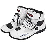 Redcolourful Weiche Motorradstiefel Biker Wasserdicht Speed Motorboote Herren Motocross Stiefel Rutschfeste Motorradschuhe Weiß 6 Zubehör