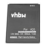 vhbw Akku passend für Blackview A20, A20 Pro Handy Smartphone Telefon (3000mAh, 3.8V, Li-Ion)