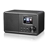 Albrecht DR 470 N, 27470.01, Internet/UKW-Radio mit Farbdisplay, WLAN, DLNA, Farbe: schwarz