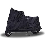 HWHCZ Motorradabdeckungen Kompatibel mit Motorradabdeckung BMW F750GS, Sonnenschutz Winddicht regendicht staubdicht, universal Motorradabdeckung, schwarz (Size : XL(295 * 118 * 132CM))