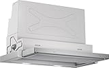 Bosch DFR067A50 Serie 4 Flachschirmhaube / B / 60 cm / Silbermetallic / wahlweise Umluft- oder Abluftbetrieb / Wippenschalter / Silence / Intensivstufe / Metallfettfilter (spülmaschinengeeignet)