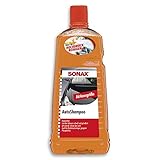 SONAX AutoShampoo Konzentrat (2 Liter) durchdringt und löstr Schmutz gründlich, ohne Angreifen der Wachs-Schutzschicht | Art-Nr. 03145410