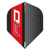 RED DRAGON Hardcore 150 Black with RD Logo Dart Flights - 3 Sets Per Pack (9 Dart Flights in total)